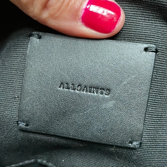 Allsaints suede clutch, shoulder or crossbody bag - Picture 10 of 14